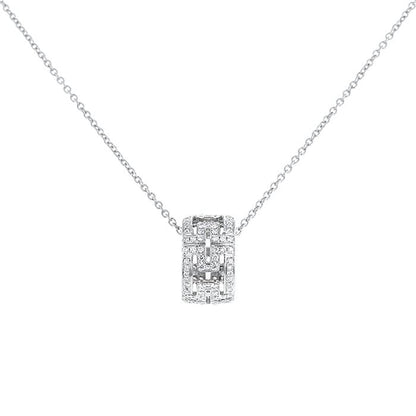 [⭐JeweliWhal]PARENTESI NECKLACE SILVER DIAMOND