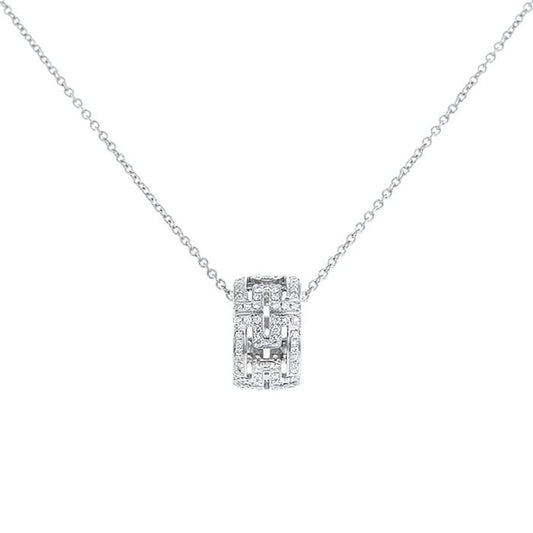 [⭐JeweliWhal]PARENTESI NECKLACE SILVER DIAMOND