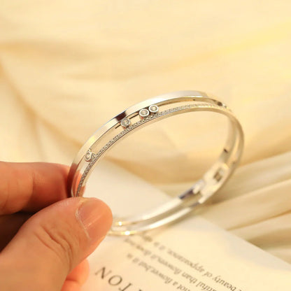 [⭐JeweliWhal]Move Romane Diamond Bangle Bracelet