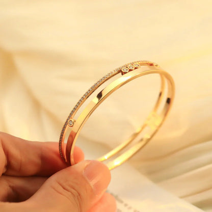 [⭐JeweliWhal]Move Romane Diamond Bangle Bracelet