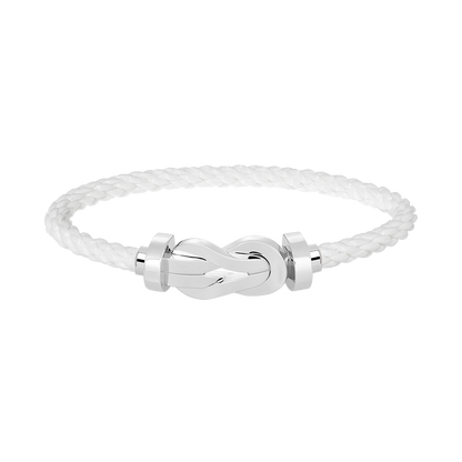 [⭐JeweliWhal]CHANCE LARGE 8 FIGURE BUCKLE NO DIAMOND BRACELET SILVER