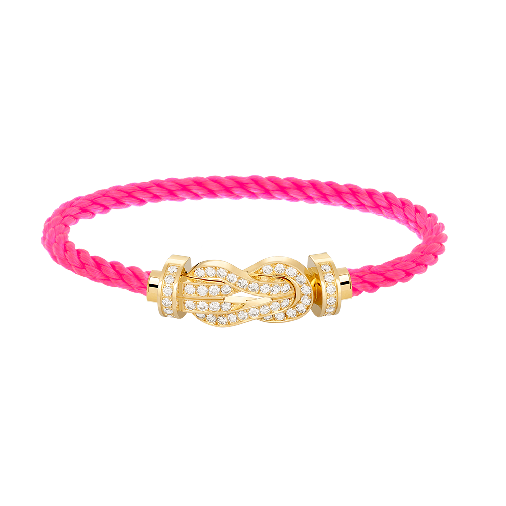 [⭐JeweliWhal]CHANCE LARGE 8 FIGURE BUCKLE FULLDIAMOND BRACELET GOLD
