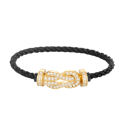 [⭐JeweliWhal]CHANCE LARGE 8 FIGURE BUCKLE FULLDIAMOND BRACELET GOLD