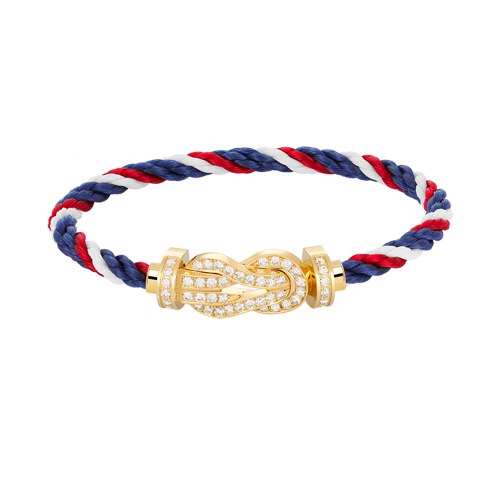 [⭐JeweliWhal]CHANCE LARGE 8 FIGURE BUCKLE FULLDIAMOND BRACELET GOLD