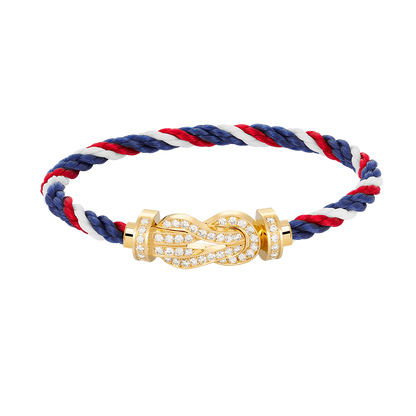 [⭐JeweliWhal]CHANCE LARGE 8 FIGURE BUCKLE FULLDIAMOND BRACELET GOLD