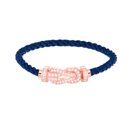 [⭐JeweliWhal]CHANCE LARGE 8 FIGURE BUCKLE FULL DIAMOND BRACELET ROSE GOLD