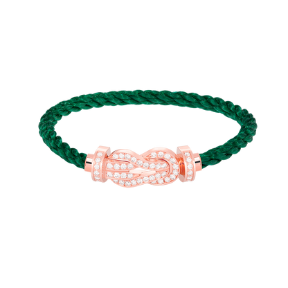 [⭐JeweliWhal]CHANCE LARGE 8 FIGURE BUCKLE FULL DIAMOND BRACELET ROSE GOLD