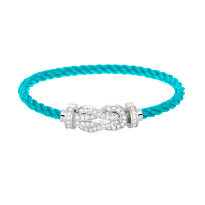 [⭐JeweliWhal]CHANCE LARGE 8 FIGURE BUCKLE FULL DIAMOND BRACELET SILVER
