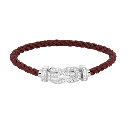 [⭐JeweliWhal]CHANCE LARGE 8 FIGURE BUCKLE FULL DIAMOND BRACELET SILVER