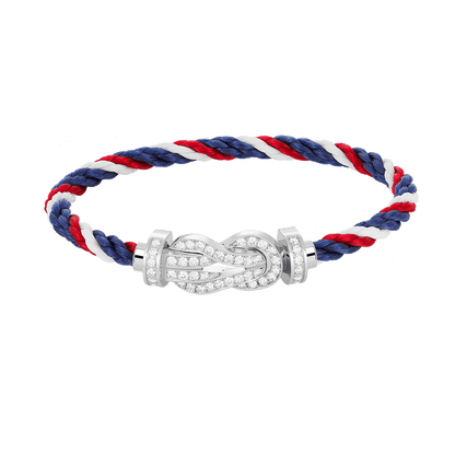[⭐JeweliWhal]CHANCE LARGE 8 FIGURE BUCKLE FULL DIAMOND BRACELET SILVER