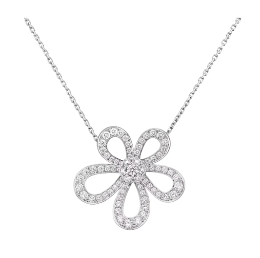 [⭐JeweliWhal]FLOWERLACE NECKLACE FULL DIAMONDS