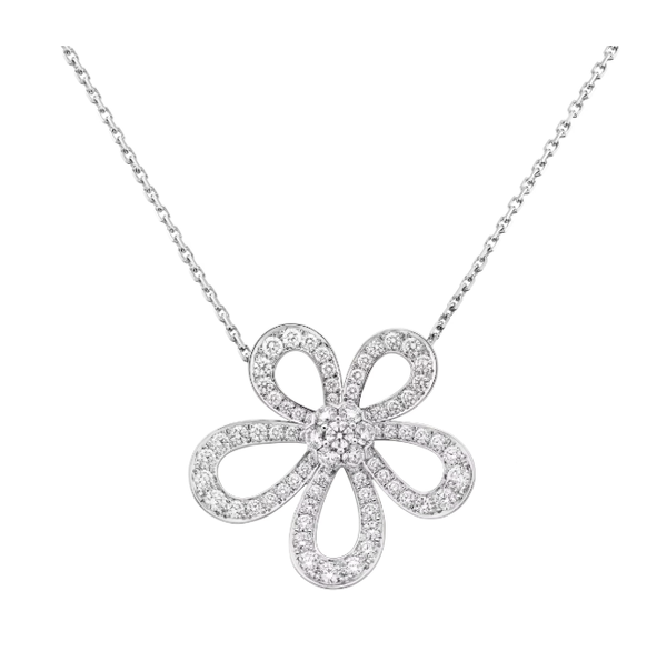[⭐JeweliWhal]FLOWERLACE NECKLACE FULL DIAMONDS