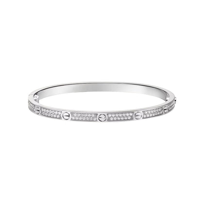 [⭐JeweliWhal]LOVE BRACELET 3.65MM DIAMOND-PAVED
