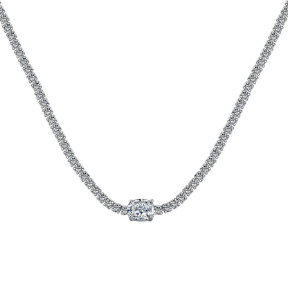 [Tonmkive Jewelry] قلادة بيضاوية لامعة بقطع 1.0 قيراط