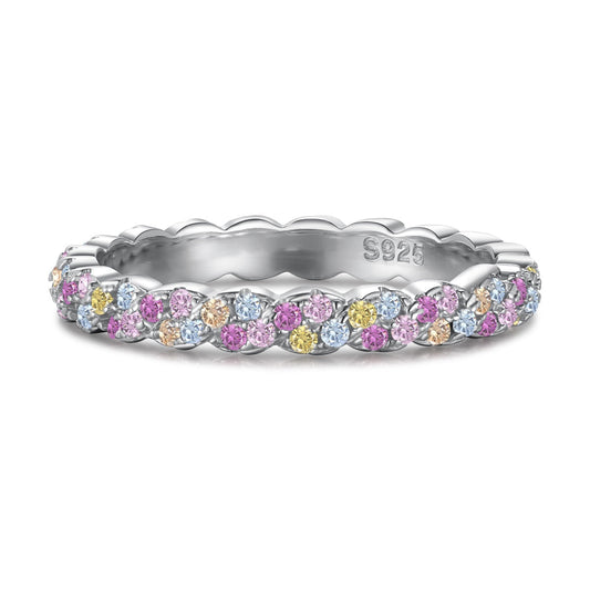 [Tonmkive Jewelry]خاتم يومي أنيق بقطع دائري زاهي