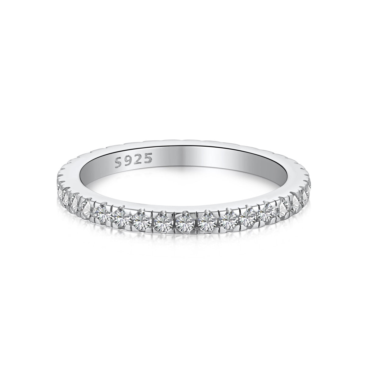[Tonmkive Jewelry]خاتم يومي أنيق بقطع دائري متلألئ