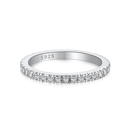 [Tonmkive Jewelry]خاتم يومي أنيق بقطع دائري متلألئ