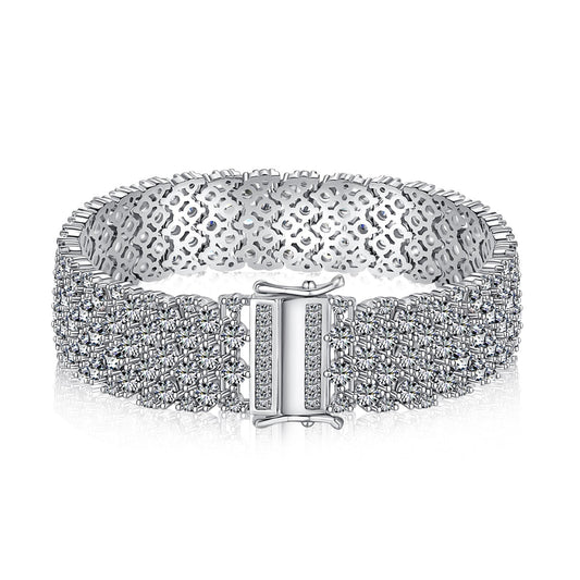 [Tonmkive Jewelry]Geschmackvolles, elegantes Partyarmband mit rundem Schliff