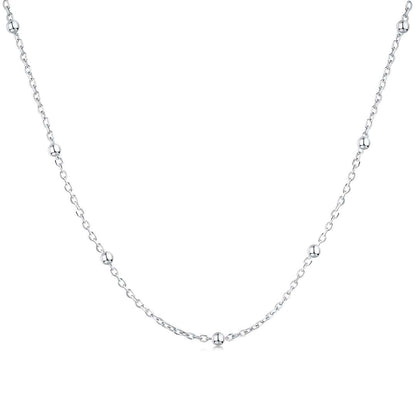 [Tonmkive Jewelry]Kleine Perlen-Schlüsselbeinkette Schlichte Halskette