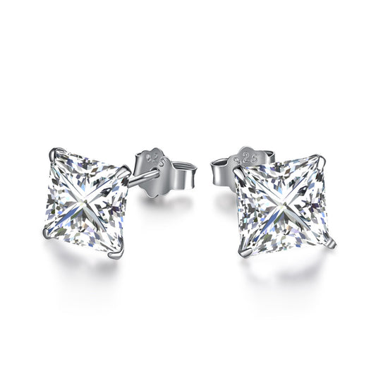 [Tonmkive Schmuck]Ohrringe in verzierter quadratischer Form