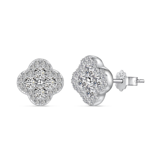 [Tonmkive Jewelry] Kleeblatt-Blumenförmige Ohrringe