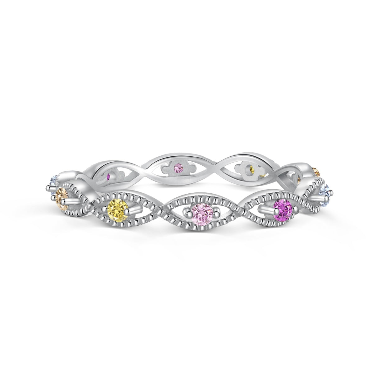 [Tonmkive Jewelry]Eleganter, energiegeladener Ring mit Rundschliff für den Alltag