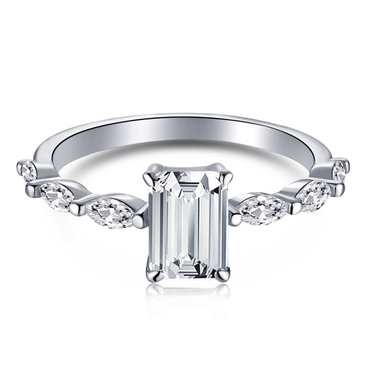 [Tonmkive Jewelry]1.0 قيراط خاتم يومي رائع دقيق بقطع إشعاعي