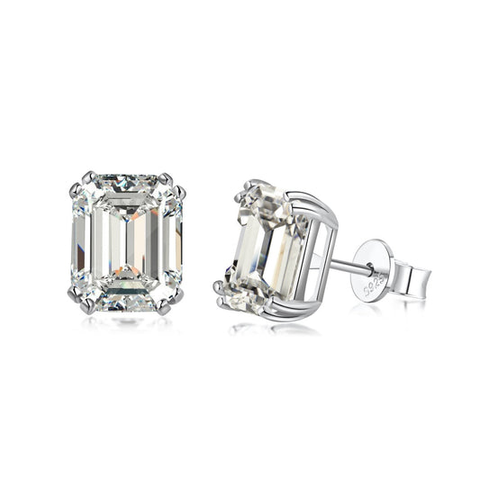 [Tonmkive Jewelry] Schillernde quadratische Ohrringe