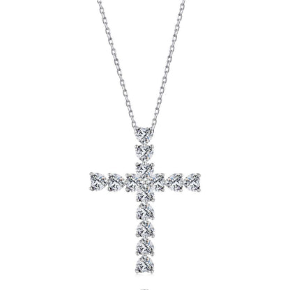 [Tonmkive Jewelry]Strahlende Kreuzanhänger-Halskette