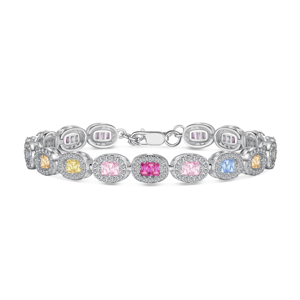 [Tonmkive Jewelry] Exquisites, kunstvoll geschliffenes Armband mit Smaragd-Schliff für jeden Tag