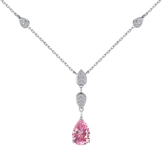[Tonmkive Jewelry]قلادة كمثرية الشكل براقة