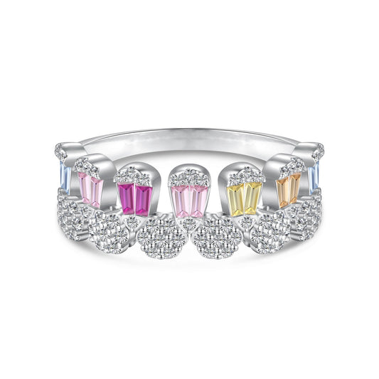 [Tonmkive Jewelry]خاتم يومي أنيق بقطع راديانت
