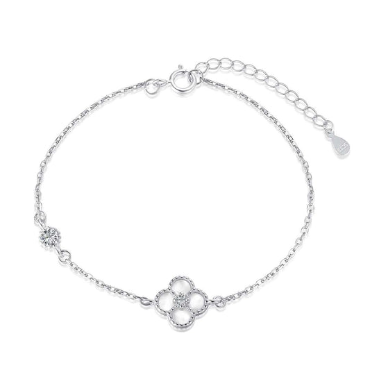 [Tonmkive Jewelry]Zartes Kleeblatt-Armband