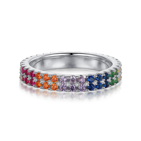[Tonmkive Jewelry]خاتم تنس فريد ملون بقطع دائري