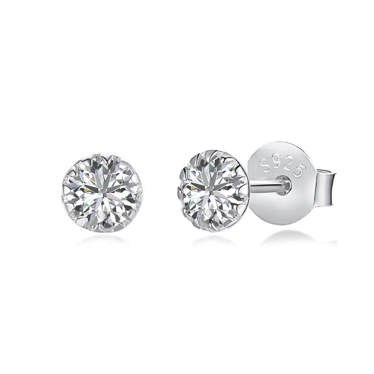 [Tonmkive Jewelry] Funkelnde bunte runde Ohrringe