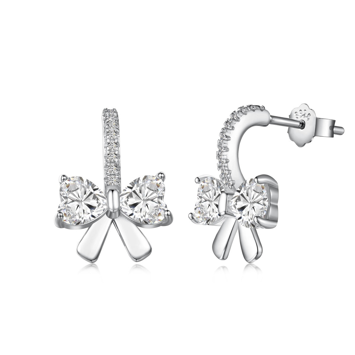 [Tonmkive Jewelry]Exquisite Ohrringe mit herzförmigem Schleifendesign