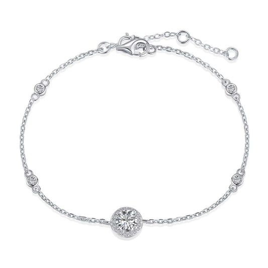 [Tonmkive Jewelry]Armband mit atemberaubendem Rundschliff