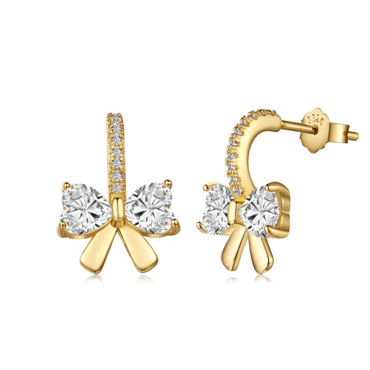 [Tonmkive Jewelry]Exquisite Ohrringe mit herzförmigem Schleifendesign