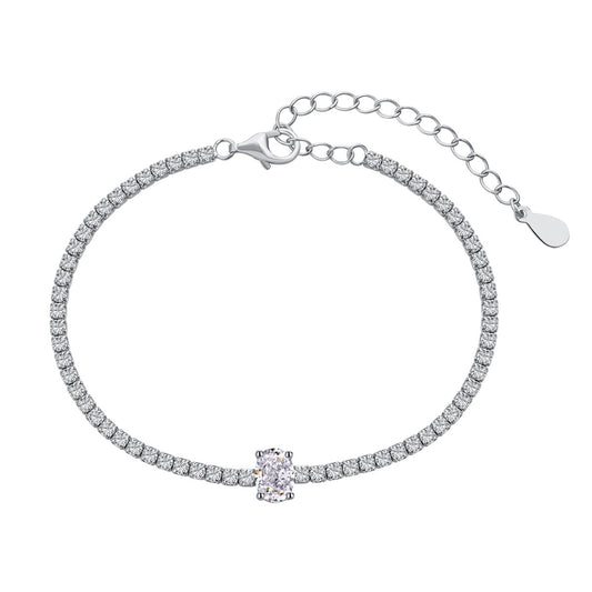 [Tonmkive Schmuck]Exquisites ovales Armband mit 0,75 Karat für den Alltag