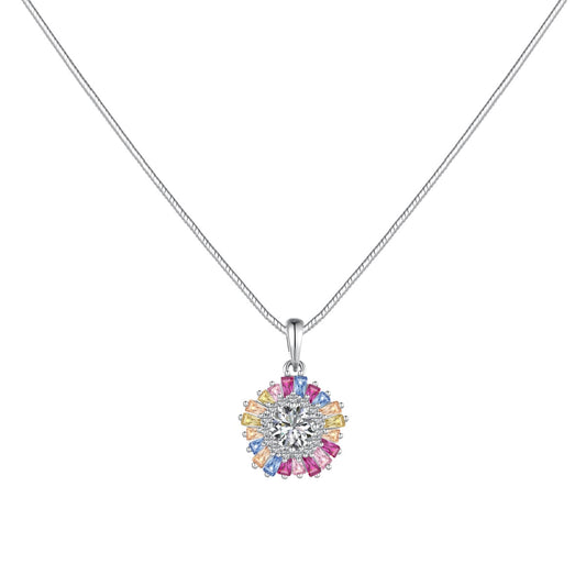 [Tonmkive Jewelry] قلادة زهرة ساحرة وملونة