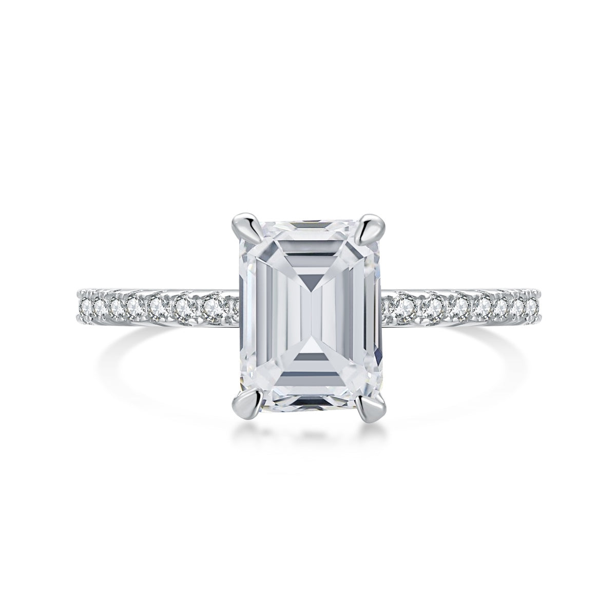 [Tonmkive Jewelry]خاتم حفلات أنيق بقطع مشع براق بوزن 2.0 قيراط