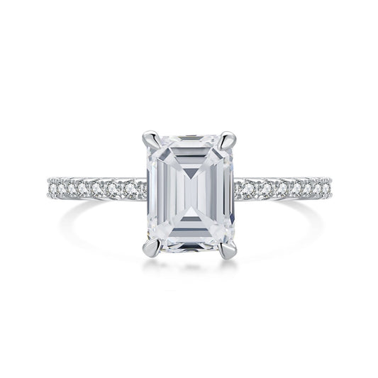 [Tonmkive Jewelry]خاتم حفلات أنيق بقطع مشع براق بوزن 2.0 قيراط