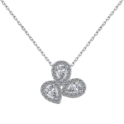 [Tonmkive Jewelry]Elegante birnenförmige Halskette in Blumenform