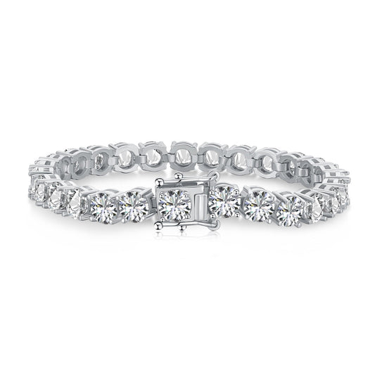 [Tonmkive Schmuck]0,75 Karat blendendes rundgeschliffenes Hochzeitsarmband