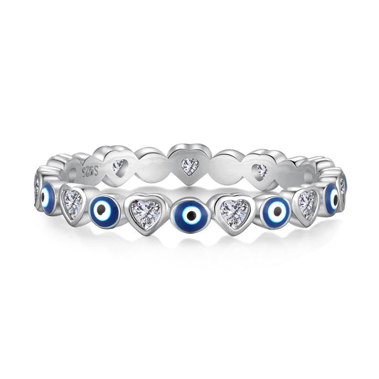 [Tonmkive Jewelry]خاتم يومي مستدير الشكل وملون مشرق
