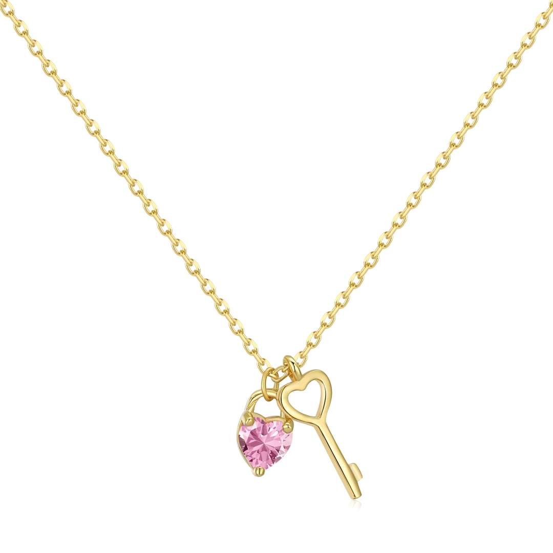 [Tonmkive Jewelry] قلادة مفتاح على شكل قلب فريد