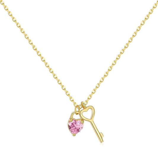 [Tonmkive Jewelry] قلادة مفتاح على شكل قلب فريد