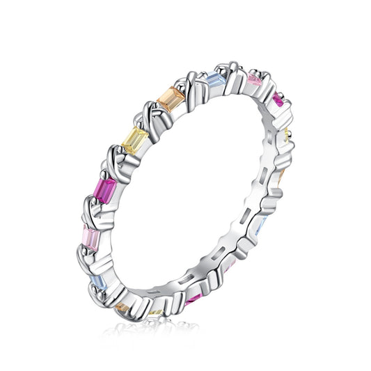 [Tonmkive Jewelry] خاتم يومي ساحر بقطع دائري ملون