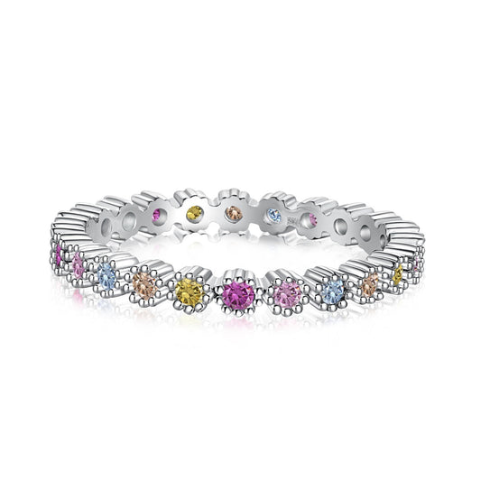 [Tonmkive Jewelry]خاتم حفلات أنيق بقطع دائري ملون