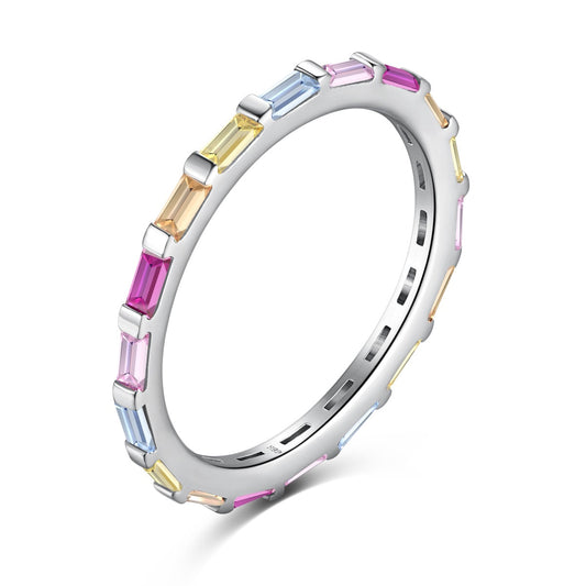 [Tonmkive Jewelry]خاتم يومي رائع بقطع الزمرد متعدد الألوان